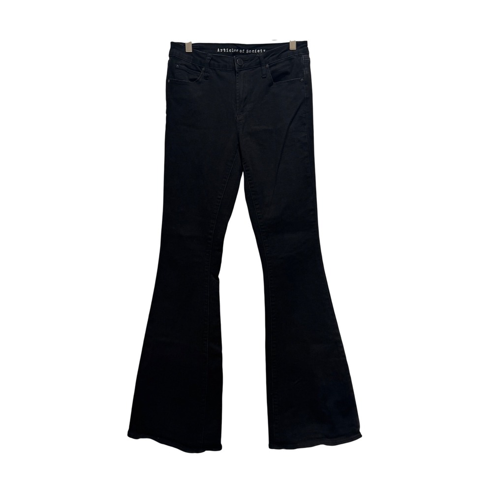 Articles of Society Black Bell Bottom Flare‎ Jeans Size 27 Bootcut 33" inseam